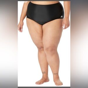 Adidas Women's SH3.RO Plus Size Tankini Bottom Black/White, 4X NWT Separate